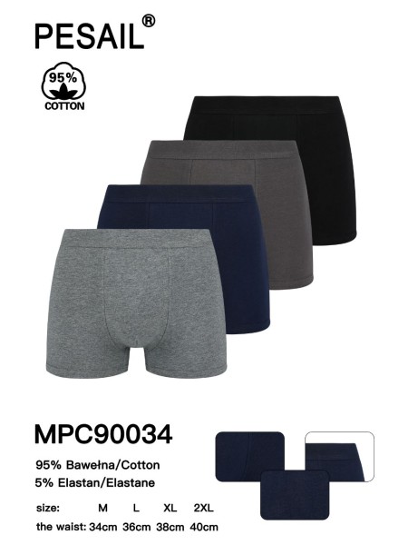 BOKSERKI MIĘSKIE .SIZE: M-2XL, (24 SZT/PACZKA) KOLOR JAK NA ZDZIĘCIU