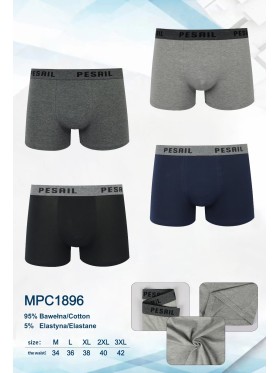 BOKSERKI MIĘSKIE .SIZE: M-3XL, (24 SZT/PACZKA) KOLOR JAK NA ZDZIĘCIU