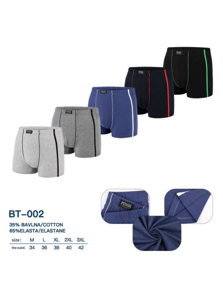 BOKSERKI MIĘSKIE .SIZE: M-3XL, (24 SZT/PACZKA) KOLOR JAK NA ZDZIĘCIU