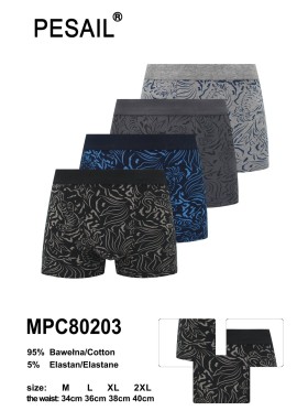 BOKSERKI MIĘSKIE .SIZE: M-2XL, (24 SZT/PACZKA) KOLOR JAK NA ZDZIĘCIU