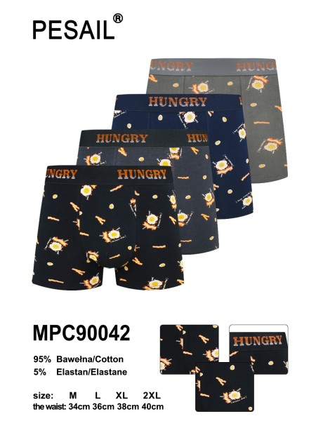 BOKSERKI MIĘSKIE .SIZE: M-2XL, (24 SZT/PACZKA) KOLOR JAK NA ZDZIĘCIU