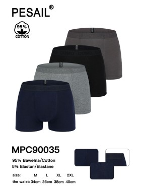 BOKSERKI MĘSKIE .SIZE: M-2XL, (24 SZT/PACZKA) KOLOR JAK NA ZDZIĘCIU