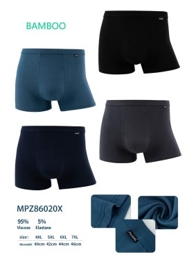 BOKSERKI MĘSKIE .SIZE: 4XL-7XL, (24 SZT/PACZKA) KOLOR JAK NA ZDZIĘCIU