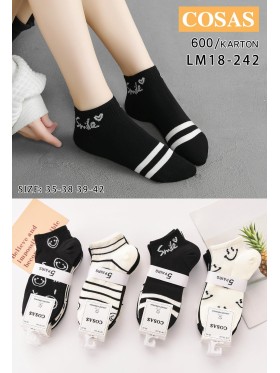 SKARPETY / STOPKI DAMSKIE .SIZE: 35-42, (40 PAR/PACZKA) KOLOR JAK NA ZDZIĘCIU
