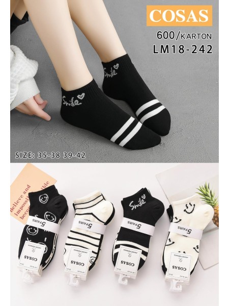 SKARPETY / STOPKI DAMSKIE .SIZE: 35-42, (40 PAR/PACZKA) KOLOR JAK NA ZDZIĘCIU