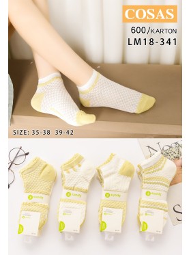 SKARPETY / STOPKI DAMSKIE .SIZE: 35-42, (40 PAR/PACZKA) KOLOR JAK NA ZDZIĘCIU