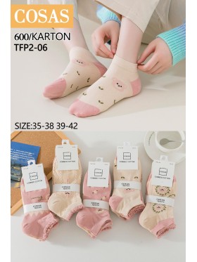 SKARPETY / STOPKI DAMSKIE .SIZE: 35-42, (40 PAR/PACZKA) KOLOR JAK NA ZDZIĘCIU