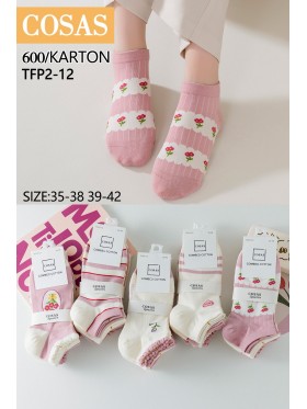 SKARPETY / STOPKI DAMSKIE .SIZE: 35-42, (40 PAR/PACZKA) KOLOR JAK NA ZDZIĘCIU