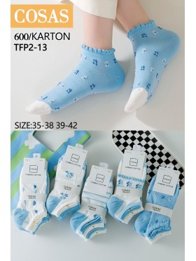 SKARPETY / STOPKI DAMSKIE .SIZE: 35-42, (40 PAR/PACZKA) KOLOR JAK NA ZDZIĘCIU