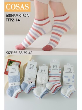 SKARPETY / STOPKI DAMSKIE .SIZE: 35-42, (40 PAR/PACZKA) KOLOR JAK NA ZDZIĘCIU