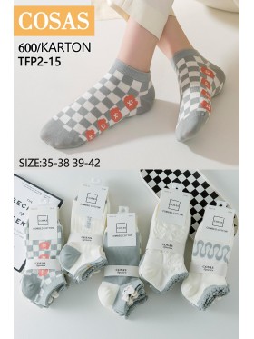SKARPETY / STOPKI DAMSKIE .SIZE: 35-42, (40 PAR/PACZKA) KOLOR JAK NA ZDZIĘCIU