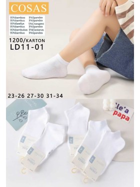 SKARPETY /STOPKI DZIECIĘCE. SIZE 23-34 (40 PAR/PACZKA) KOLOR JAK NA ZDZIĘCIU