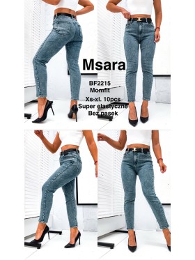 Spodnie Jeansy damskie M'sara , Size xs-xl,paczka 10szt,