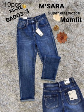 Spodnie Jeansy damskie M'sara , Size xs-xl,paczka 10szt,