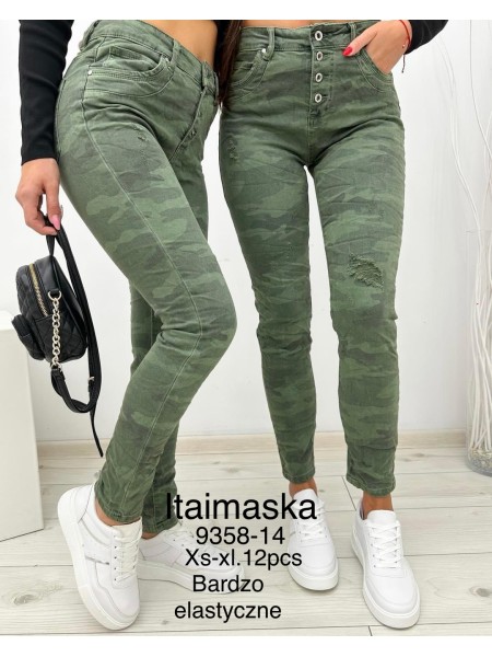 Spodnie Jeansy damskie  , Size xs-xl,paczka 12szt,