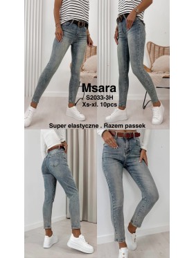Spodnie Jeansy damskie M'sara, Size xs-xl,paczka 10szt,