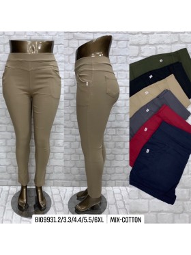 Spodnie damskie , Size 2-6xl,paczka 12szt,MIX kolor