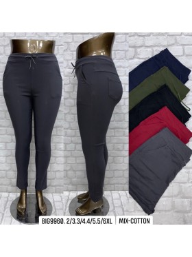 Spodnie damskie , Size 2-6xl,paczka 12szt,MIX kolor