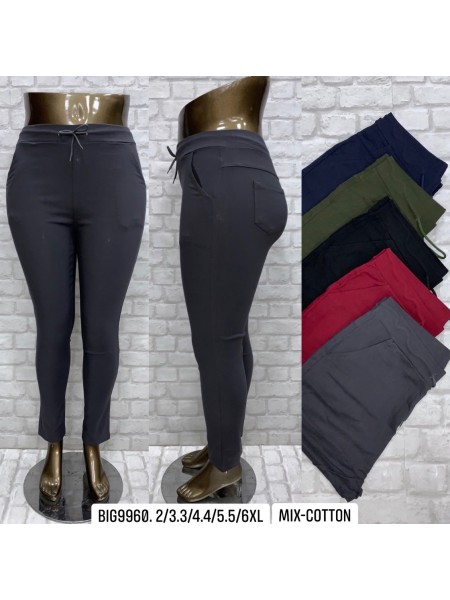 Spodnie damskie , Size 2-6xl,paczka 12szt,MIX kolor