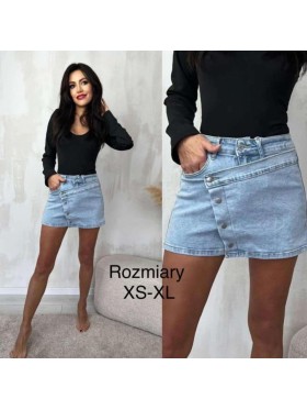 Spódnica krótka jeansowa damska  , Size xs-xl,paczka 10szt,