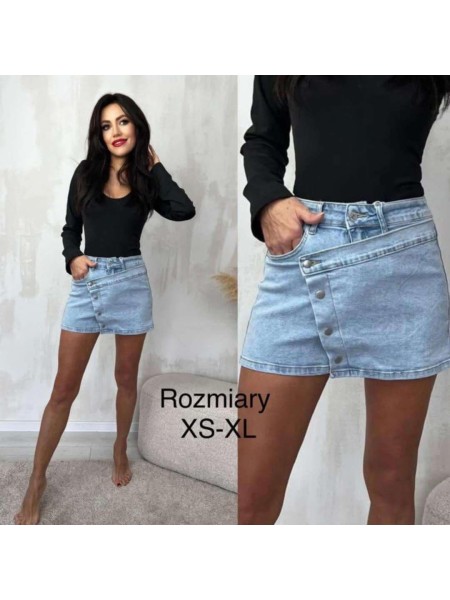Spódnica krótka jeansowa damska  , Size xs-xl,paczka 10szt,