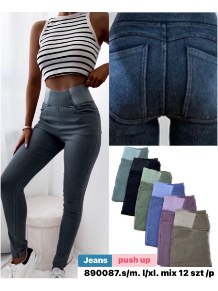 Spodnie   Jeansy damskie  , Size S-XL paczka 12szt,mix kolor