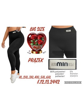 Legginsy damskie , Size XL-6xl,paczka 12szt,1 kolor