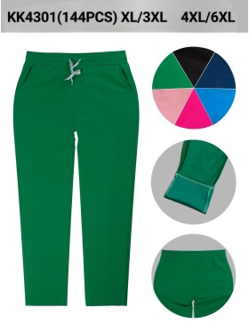 Spodnie damskie , Size XL-6xl,paczka 12szt,MIX kolor