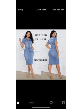 Sukienki Jeansowe damskie , size 2-6xl , paczka 10szt,
