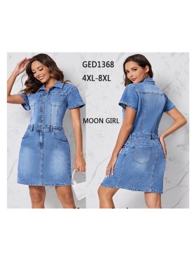 Sukienki Jeansowe damskie , size 4-8xl , paczka 10szt,
