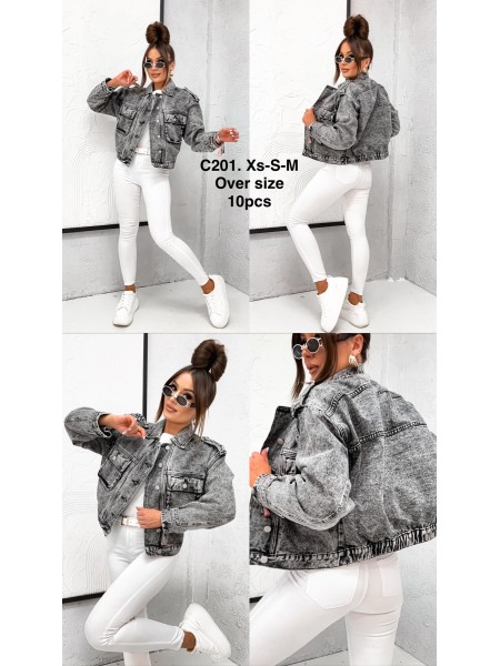 Kurtki Jeansowe damskie , size XS-M, paczka 10szt,