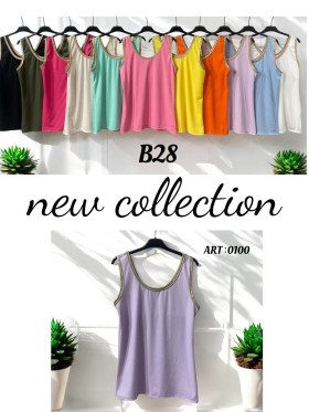 Bluzki damskie Włoskie, size uni, paczka 6szt,mix kolor