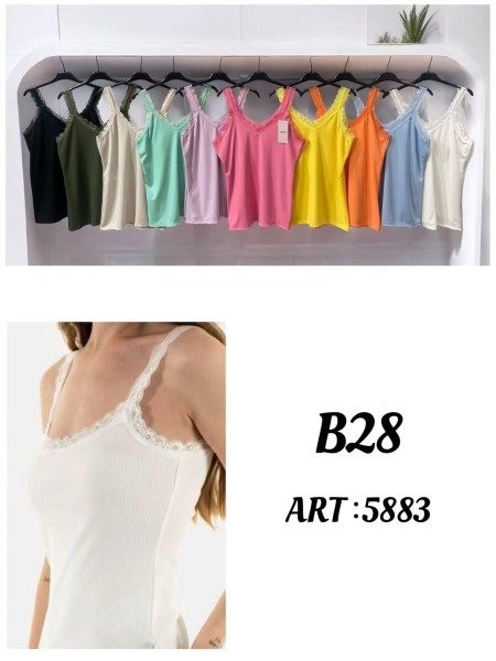 Bluzki damskie Włoskie, size uni, paczka 6szt,mix kolor