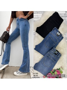 Spodnie Jeansy damskie , size 34-42, paczka 10szt,