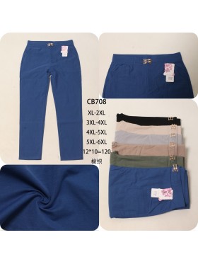Spodnie  damskie , size xl-6xl, paczka 12szt,mix  kolor